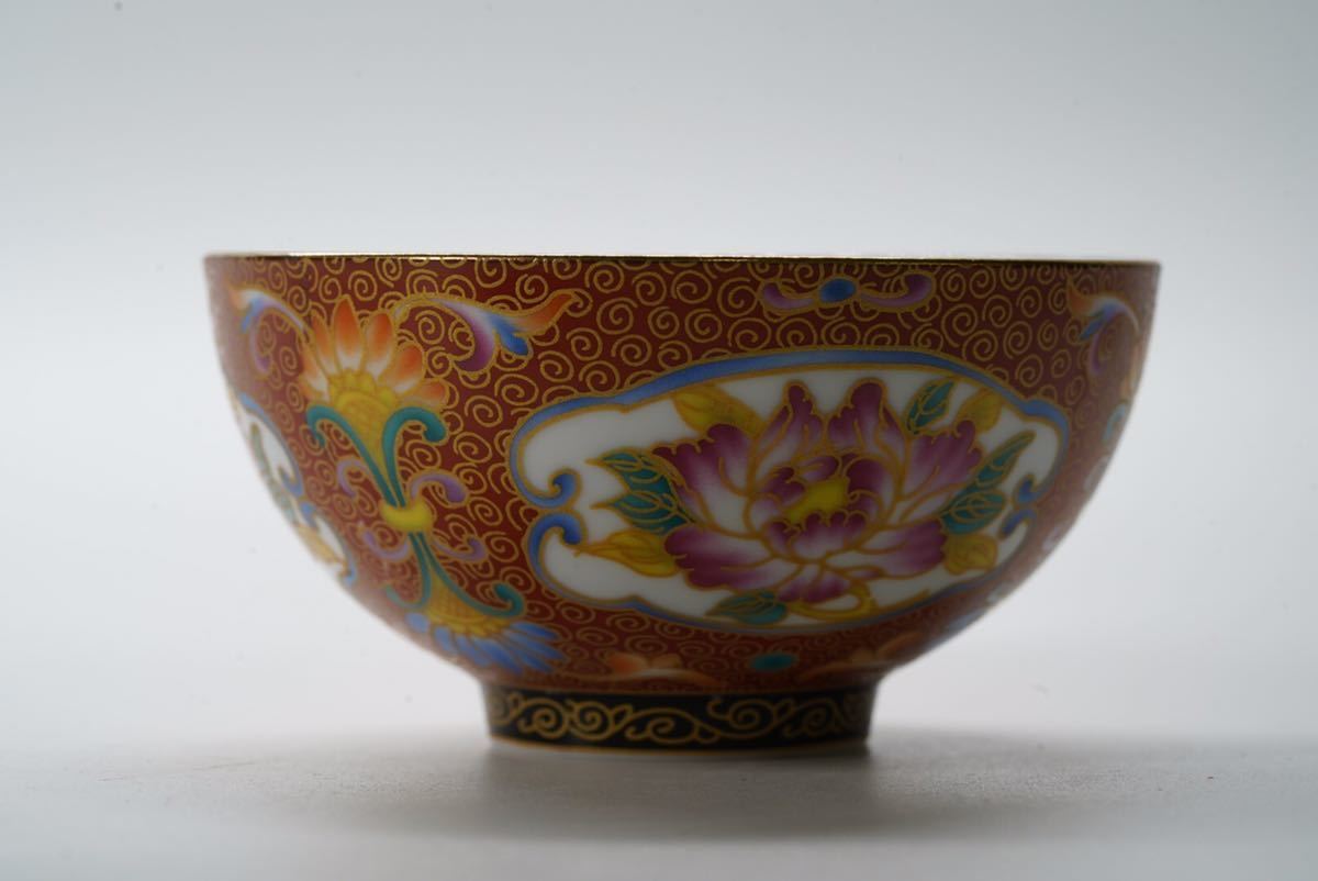 茶碗 清時代 唐物 青磁桃型鉢 菓子器 蒐集家旧 中国 中国