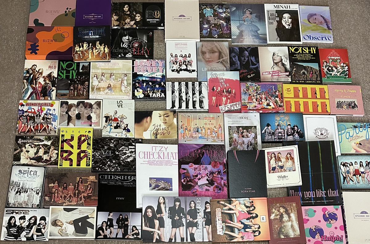 KARA 韓国版 CDセット 未開封品 女性 K POP CD 57タイトル セット BLACK PINK Twice KARA IZONE ITZY