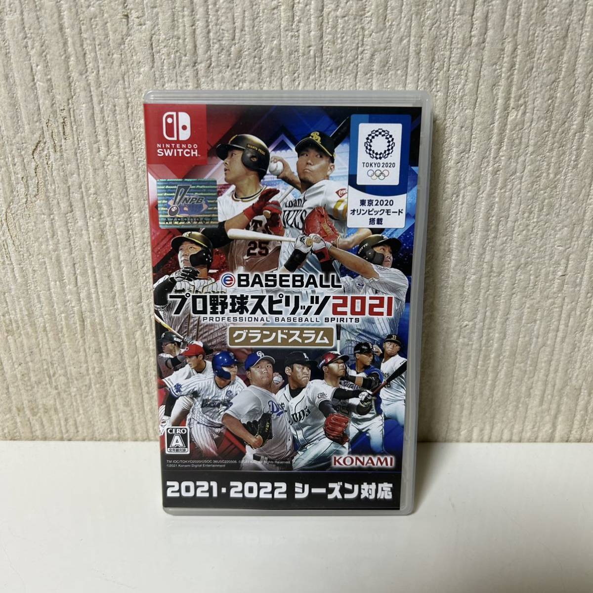 現状品　Switch スイッチ　eBASEBALLプロ野球スピリッツ2021 グランドスラム ゲームソフト 状態良好 中古品