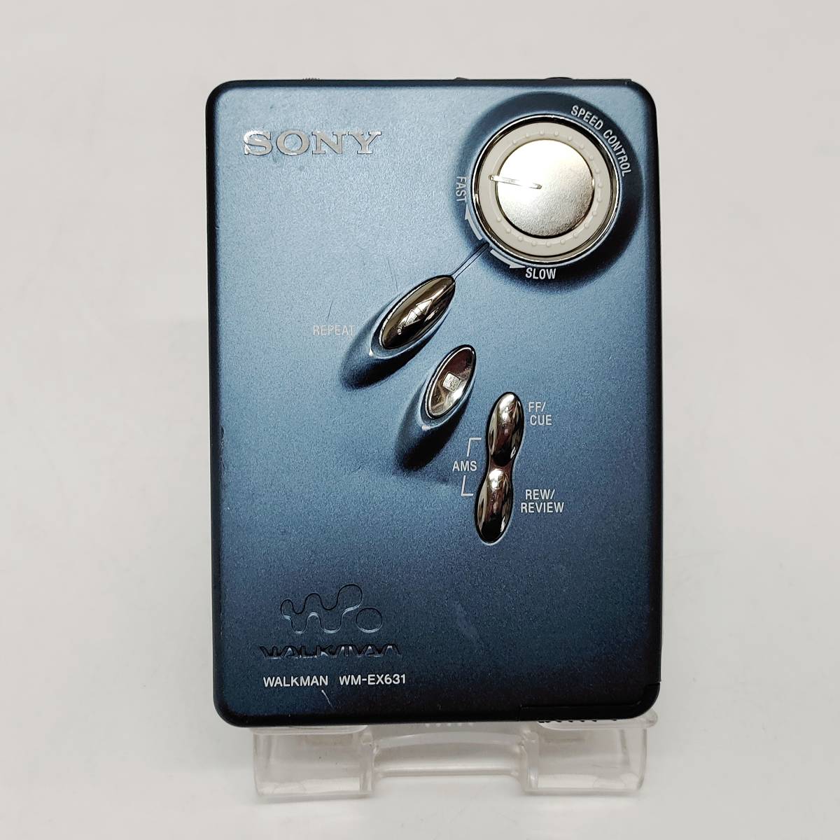 オーディオ機器 【整備品】SONY WALKMAN WM-EX631 カセットウォークマン 青