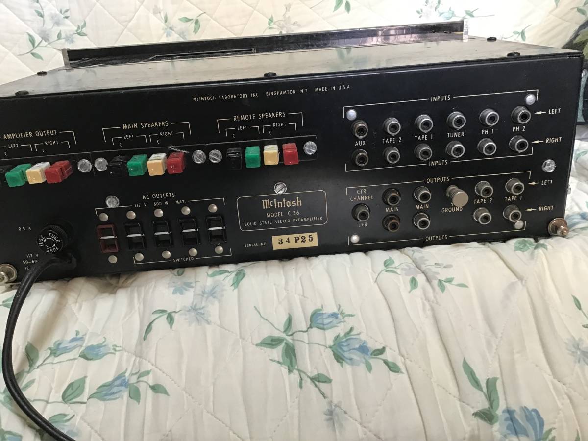 McIntosh マッキントッシュ C26 プリアンプ　最終値下げ McIntosh マッキントッシュ C26 プリアンプ 最終値下げ McIntosh