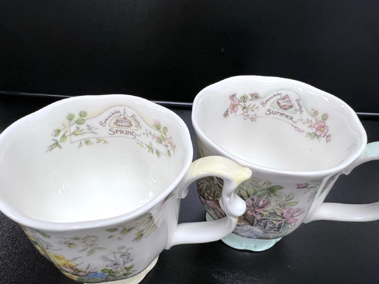 ロイヤルドルトン ブランブリーヘッジ 四季 春夏秋冬 マグカップ 4点
