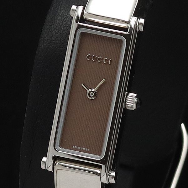 GUCCI グッチ 腕時計 バングルウォッチ QZ クォーツ シルバー 1500L