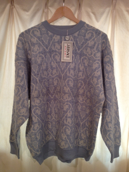 #SY16 未使用タグ付VERSACE SPORT ヴェルサーチ 水色 ニット 50