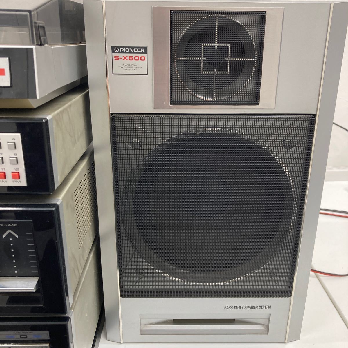 レコードプレーヤー付システムコンポ Pioneer 通電確認済み 現状品 S 