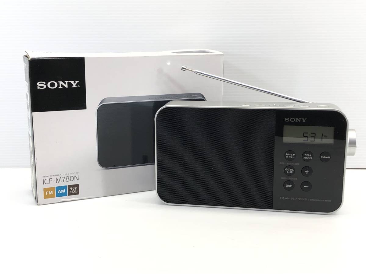 □SONYソニー ICF-M780N FM AM ラジオ NIKKEI PLLシンセサイザーラジオ□