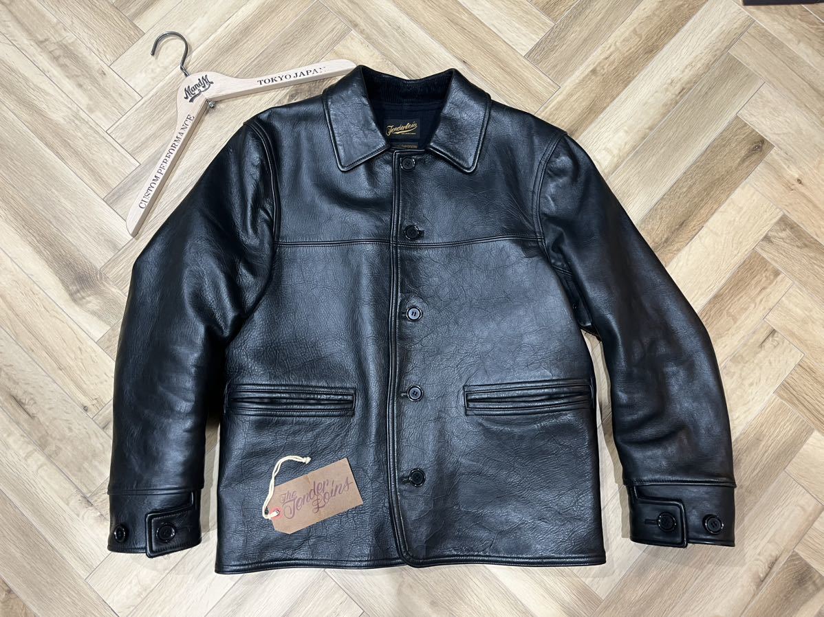 最終値下　当時物 TENDERLOIN T-HIDE テンダーロイン ホースハイド 馬革 カーコート レザー M 日本製 レザー ジャケット サイズ