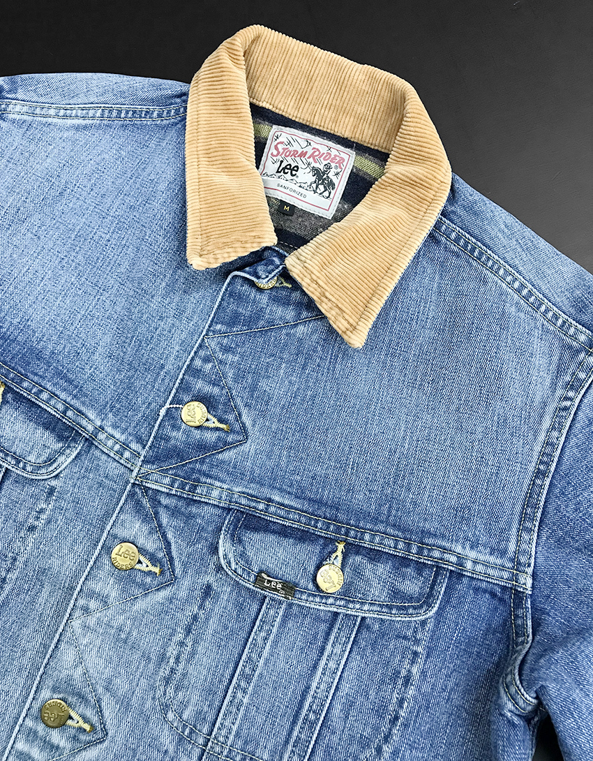 新品訳あり/22000円を/Lee リー ストームライダー 101LJ ジャケット 裏ブランケット襟コーデュロイトラッカーGジャン LM5110/M■在庫限り■