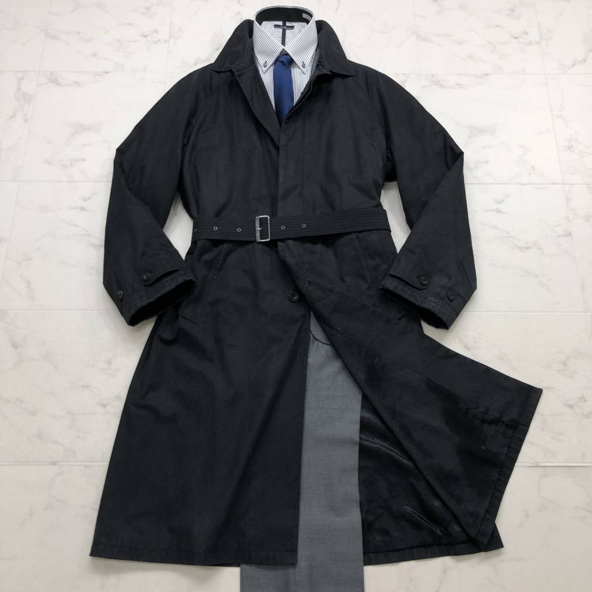 ARMANI COLLEZIONI ウール ステンカラーコート ブラック 44 アウター