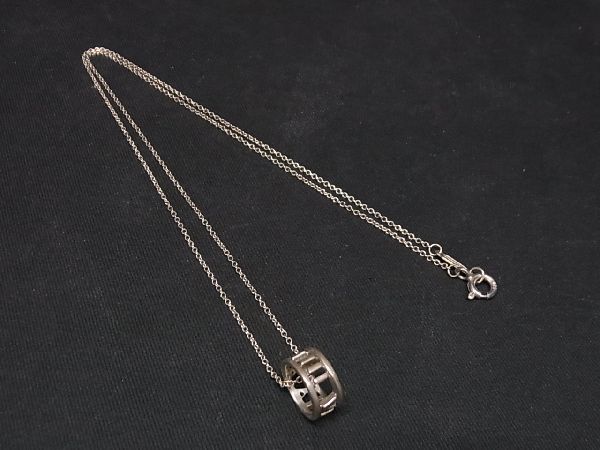 1円 TIFFANY＆Co ティファニー アトラス オープン SV925 ネックレス ペンダント アクセサリー レディース シルバー系 AP7891