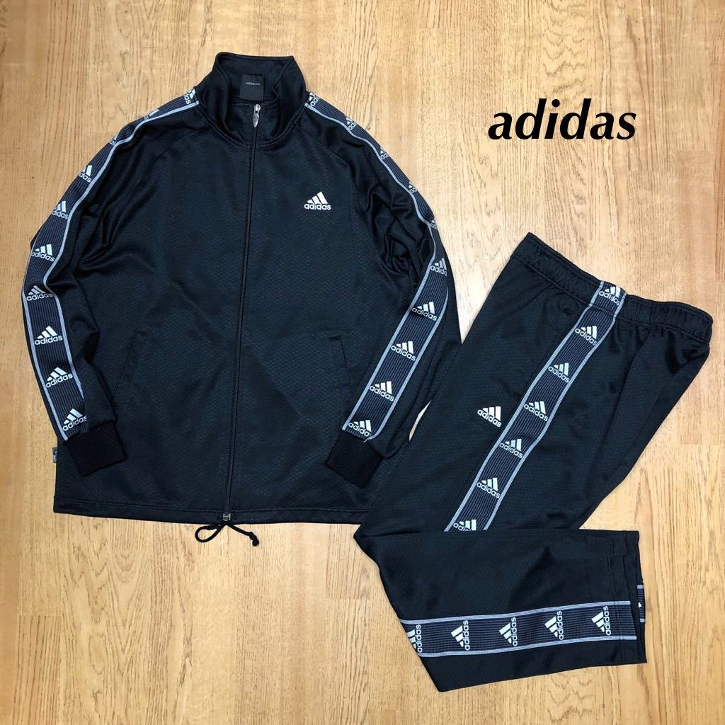 adidas /アディダス /メンズM 上下セット ジャージジャケット 長袖 ロングパンツ セットアップ トレーニング スポーツウェア