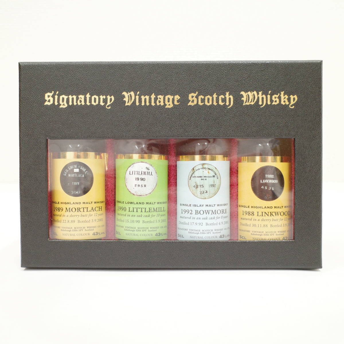 Signatory Vintage Scotch Whisky ヴィンテージ スコッチ ウイスキー ミニチュア ミニボトル 50ml 4本 おまとめ