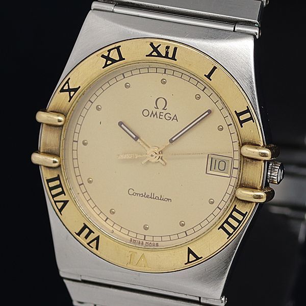 OMEGA オメガ DeVille デビル スクエア レディース クオーツ ゴールド