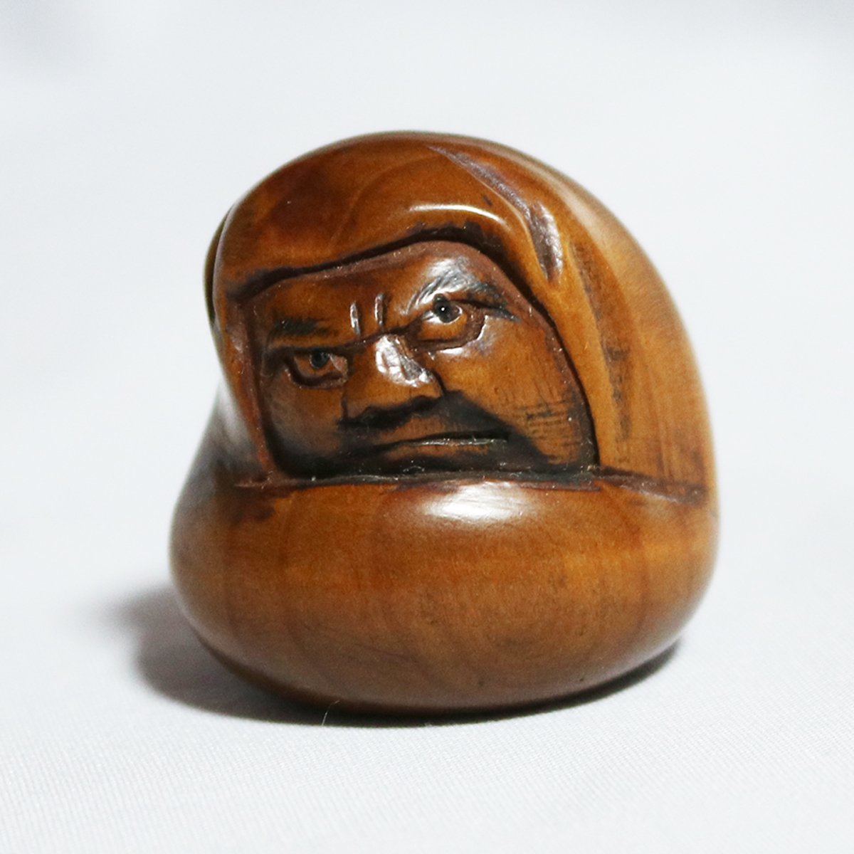 緑屋t□ 時代物 木彫 寿郎人 根付 在銘 古美術品 i9/7-6694/29-5#60