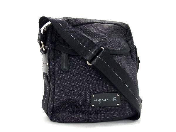 1円 □美品□ agnes b. アニエスベー ナイロン クロスボディ 