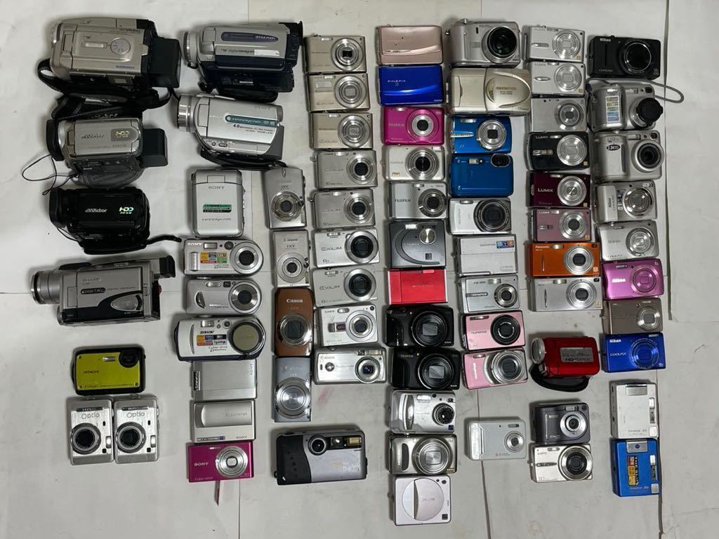 デジタルカメラ&ビデオ73台大量まとめ Victor SHARP HITACHI PENTAX