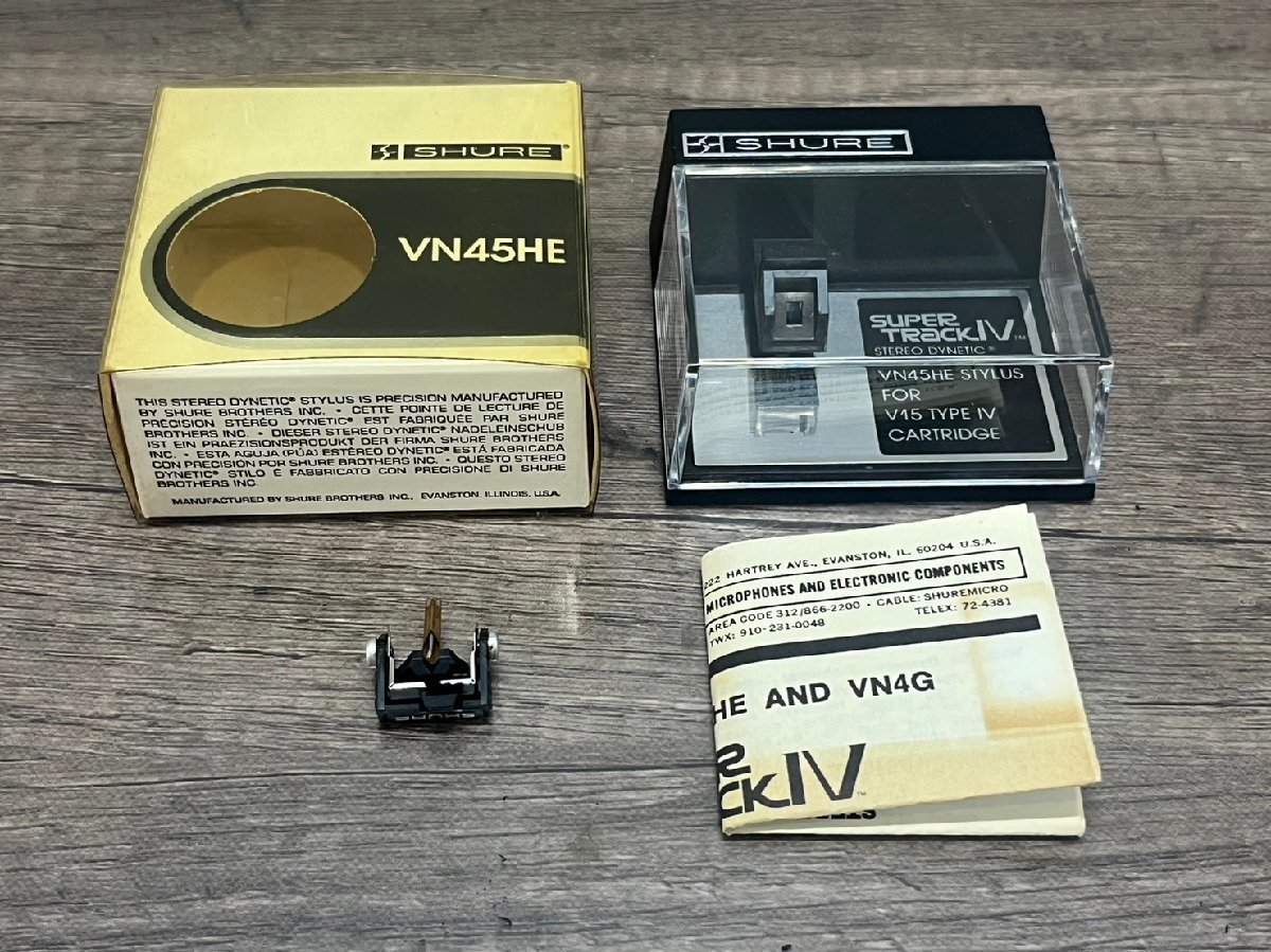 △8159① 現状品 オーディオ機器 カートリッジ SHURE VN45HE V15 TYPEⅣ シュアー