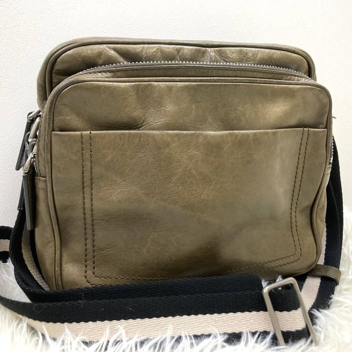 1円 【極希少カラー】 BALLY バリー ショルダーバッグ レザー トレスポ