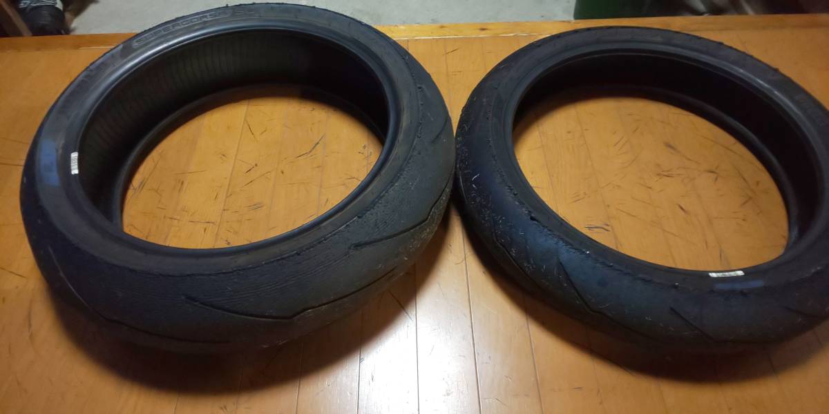 中古】ピレリディアブロスーパーコルサSC1 120 160前後セット ピレリ