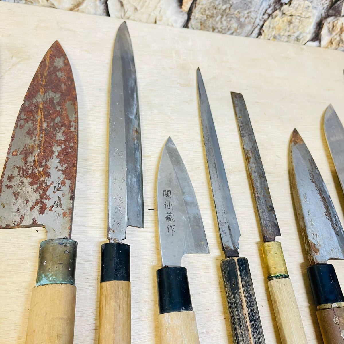 柳刃包丁なしじ | 藤原照康刃物工芸