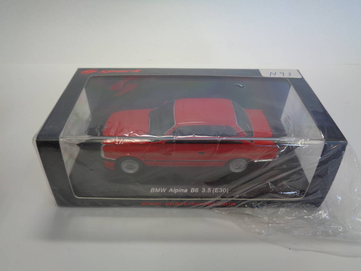 SPARK 1/43 BMW Alpina B6 3.5（E30） シュリンクあり シュリンク破れあり 未開封品 管理ZI-N93
