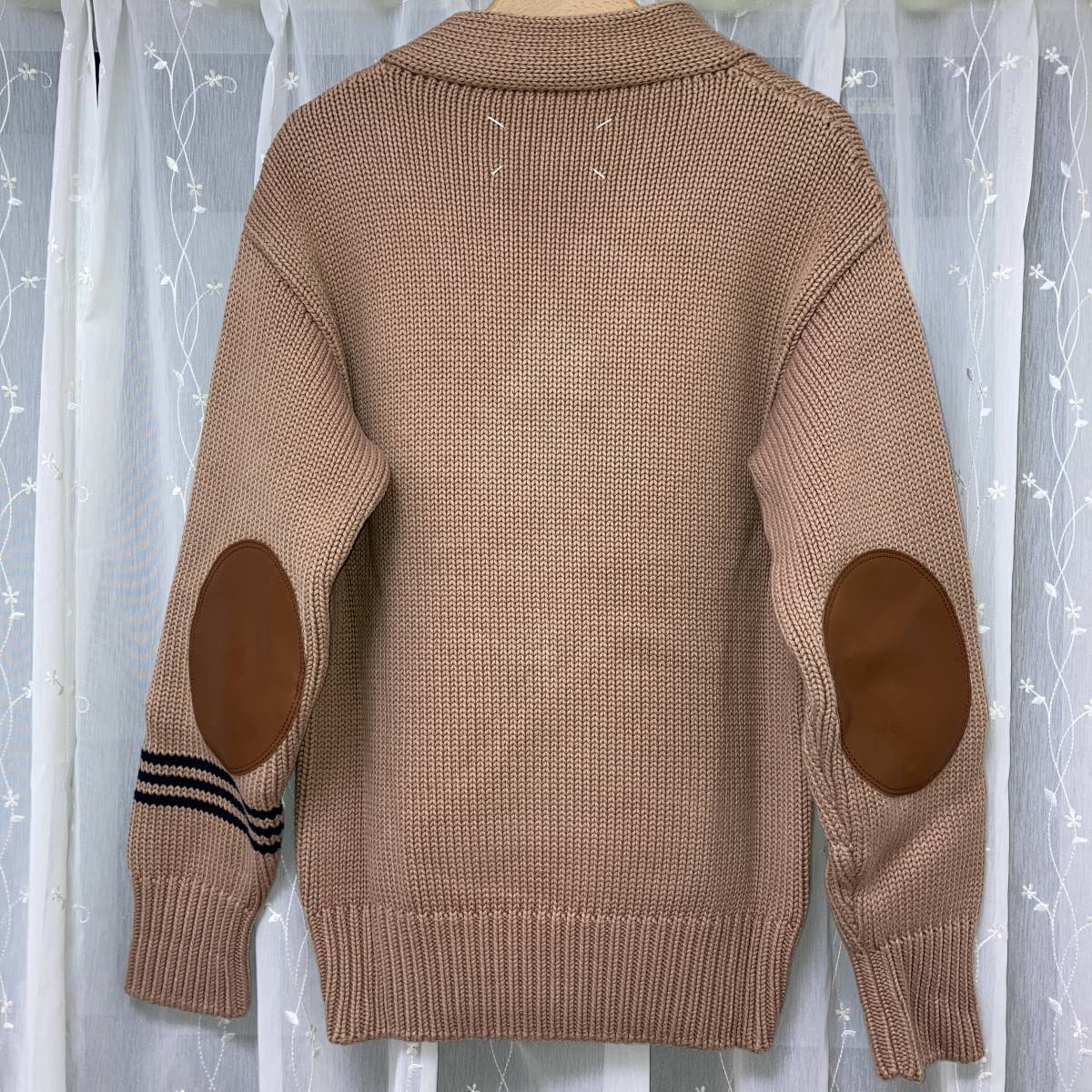 Maison Martin Margiela カーディガン エルボーパッチ L Maison Martin Margiela エルボーパッチカーディガン