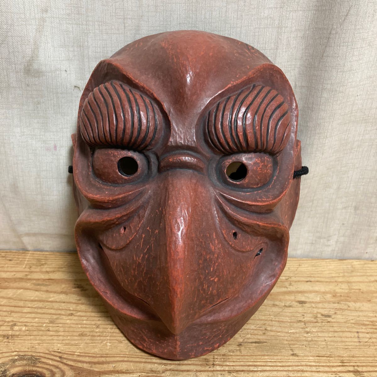 御面 能面 神楽面 鬼面 伝統工芸品 時代物 古美術 骨董 時代舞楽面