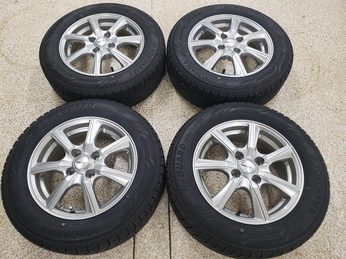 【人気SALE，100%新品】 すぐ使えます 9分山 21年製 国産 175/65R14 175/65-14 iG60 傷小 14inc 5j +42 100/4H 検 アクア ヴィッツ フィット パッソ デミオ(スタッドレスタイヤ)｜売買されたオークション情報、yahooの商品情報をア 4穴