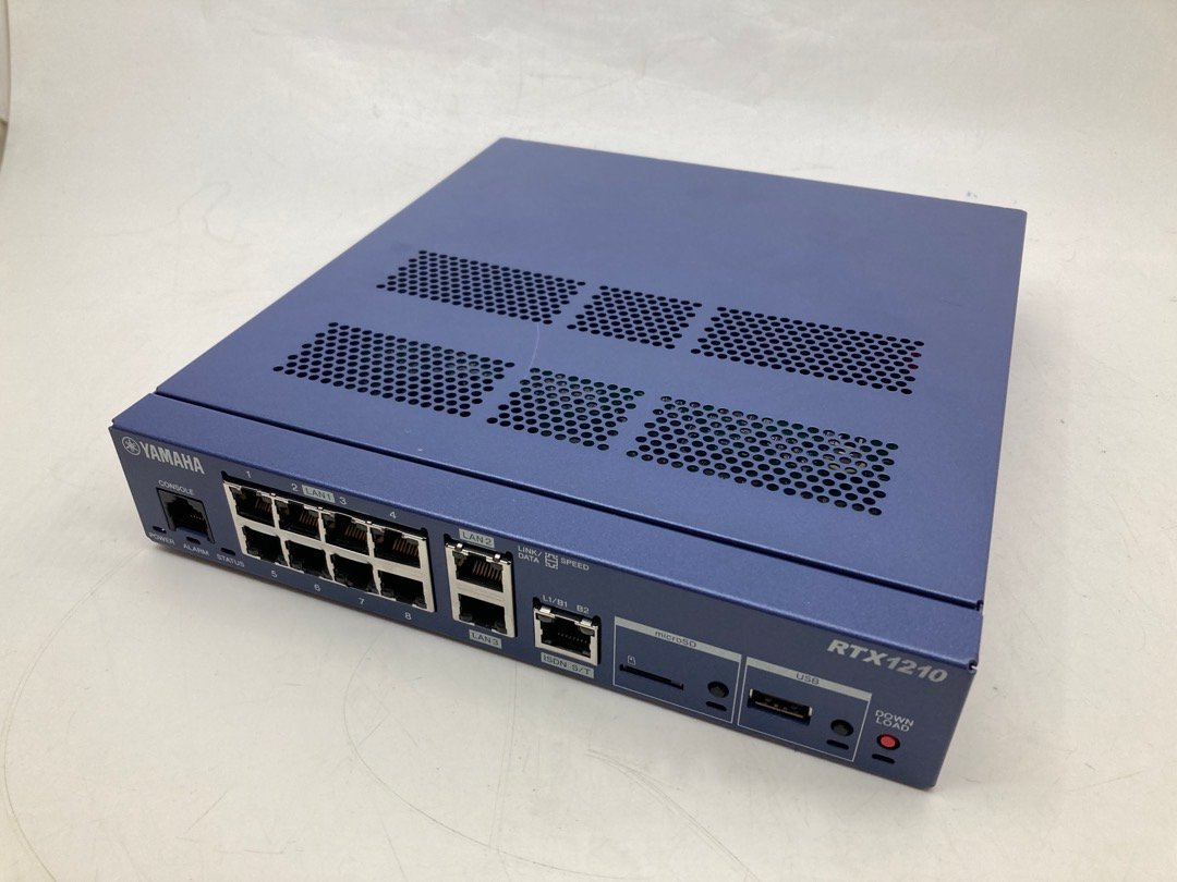 YAMAHA RTX1210【ジャンク】 ジャンク【YAMAHA】ギガアクセス VPN ルーター RTX1210 初期化済 動作
