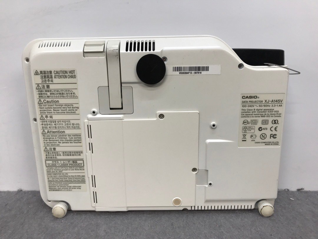 CASIO XJ-A145V プロジェクター ランプ64h使用 良品 HDMI リモコン付き