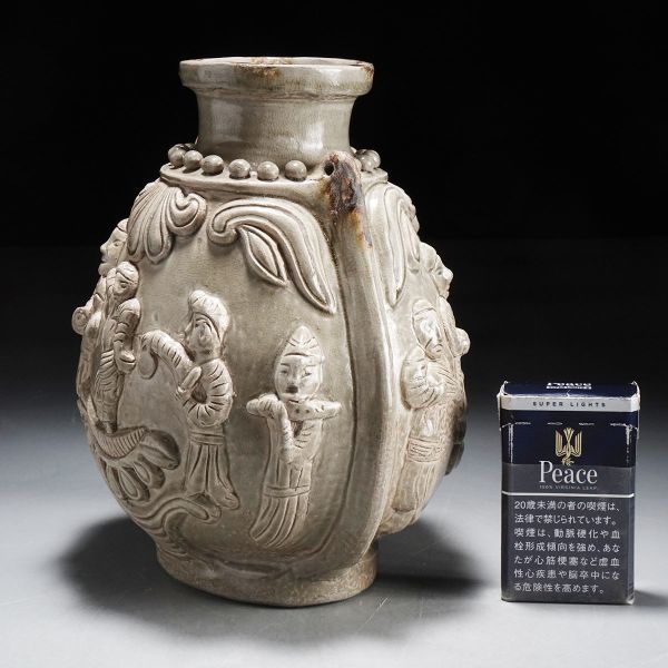 壷■船壷 耳付き古壺 茶壷 花瓶 古玩 唐物 中国 古美術 時代物 骨董品■ 壷□船壷 耳付き古壺 茶壷 花瓶 古玩 唐物 中国 古美術 時代物 骨董品