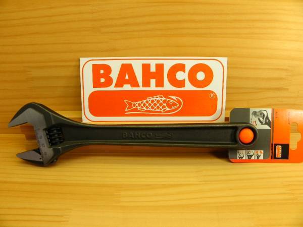 バーコ 大型 モンキーレンチ BAHCO 8073 ブラック黒 300mm (Snap-on