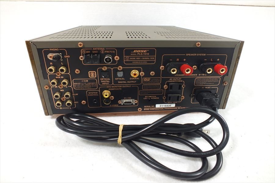 □ BOSE ボーズ PLS-1510 DVDレシーバー リモコン有り 中古 現状品