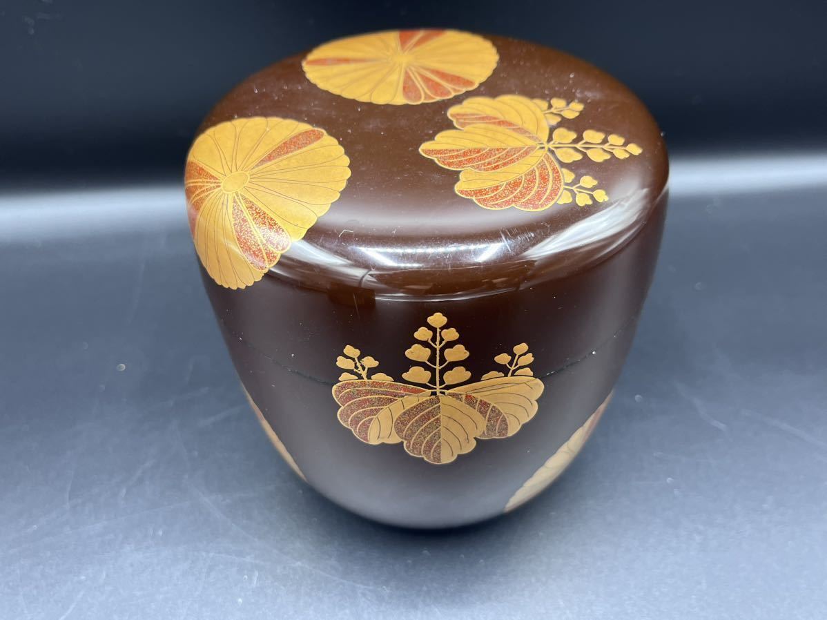 つ）錫 ①高さ約11.3cm重さ約1238.6g／②高さ約10.3cm重さ約742.6g 茶