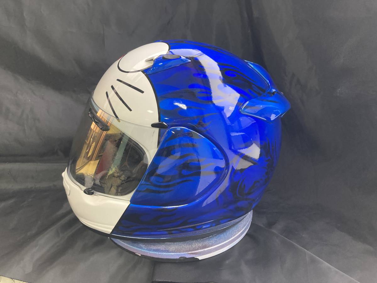 Arai クアンタムJ グラスブラック59-60cmブルー・クリアシールド付 Arai クアンタムJ グラスブラック59-60cmブルー・クリアシールド付