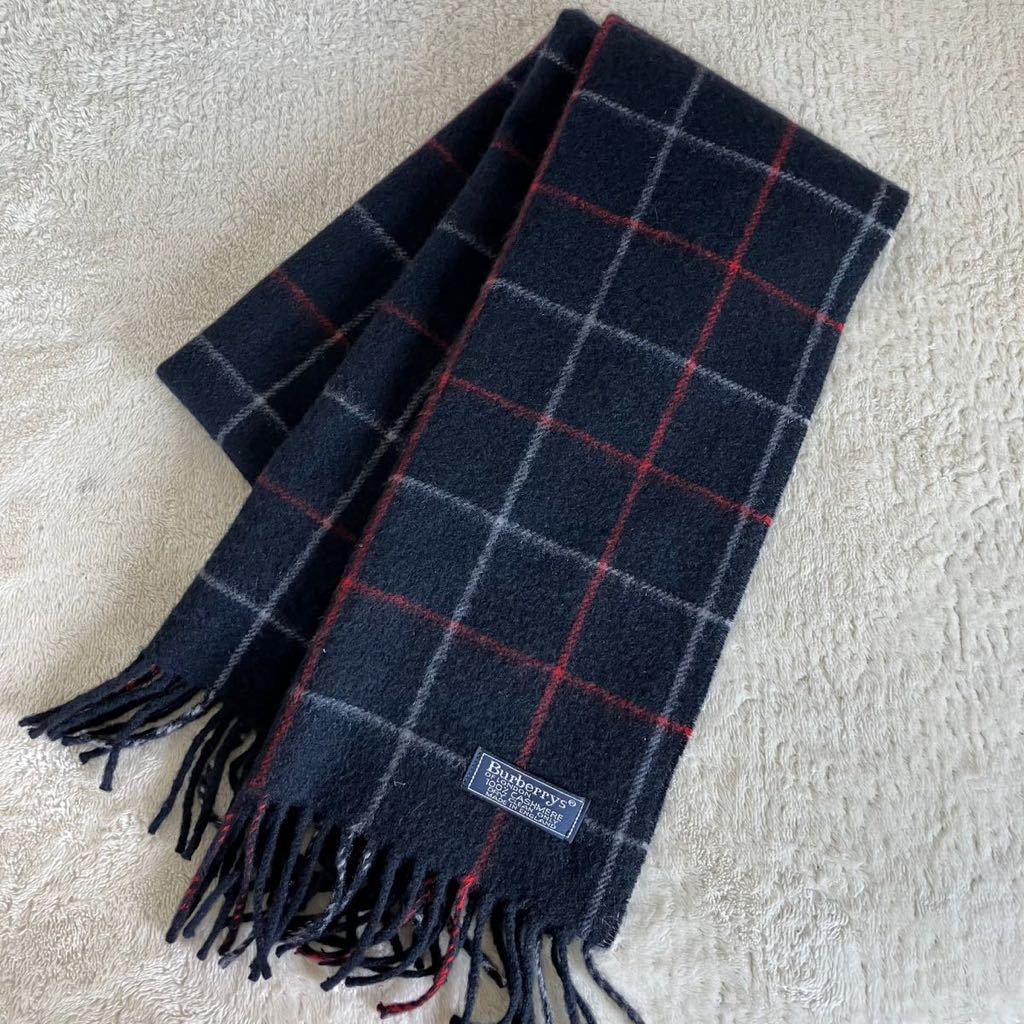○美品『イングランド製』Burberrys バーバリー カシミア100