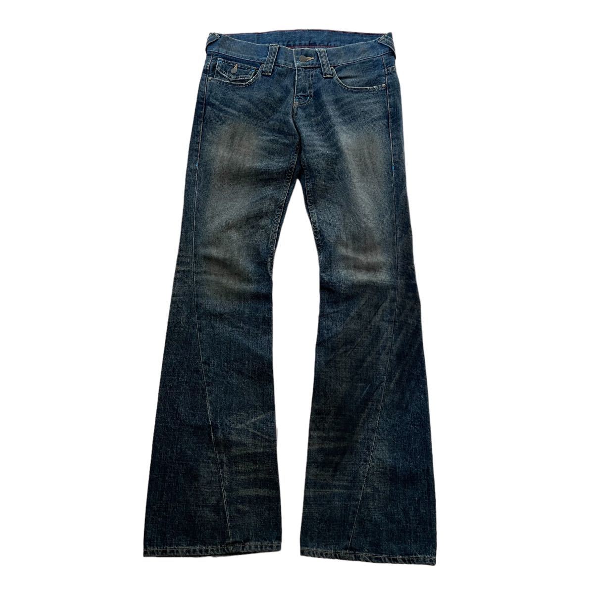 Rare TORNADO MART Japanese Label Y2K Design flare pants goa g.o.a 