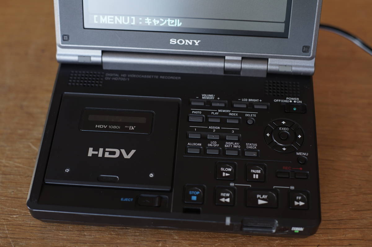 ジャンク品 SONY GV-HD700/1 デジタルHDビデオカセットレコーダー GV