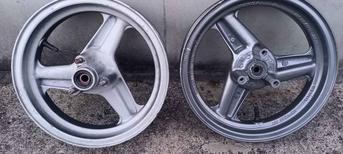 NSF100 NSR50 エイプ100 XR100 純正ホイール前後セット NSF100 NSR50