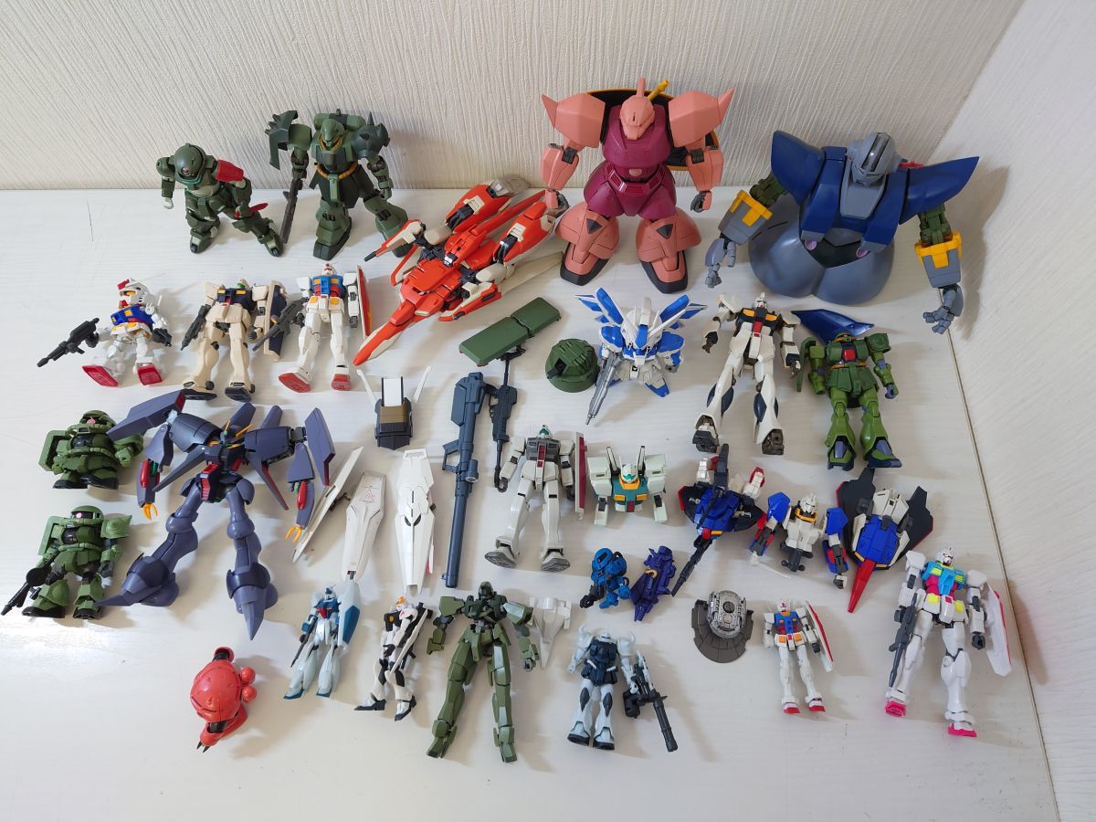 ヒ5【100】1円～ ガンプラ HG 1/144 MG 1/100 SD まとめ ジオング ゲルググ ギラドーガ バイアラン ハイニュー Zガンダム ザクⅡ改 ジム 他