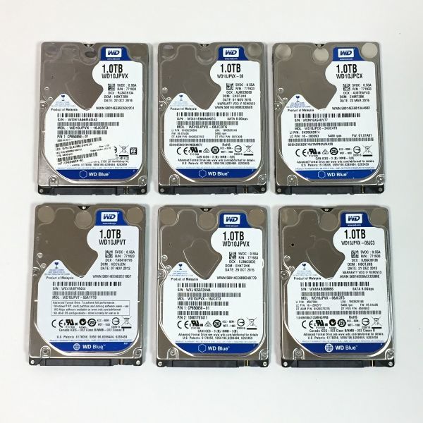 【4個セット】1TB 正常品 2.5インチHDD ハードディスク 2.5 SerialATA HDD 1TB 状態正常 4台セット 管33