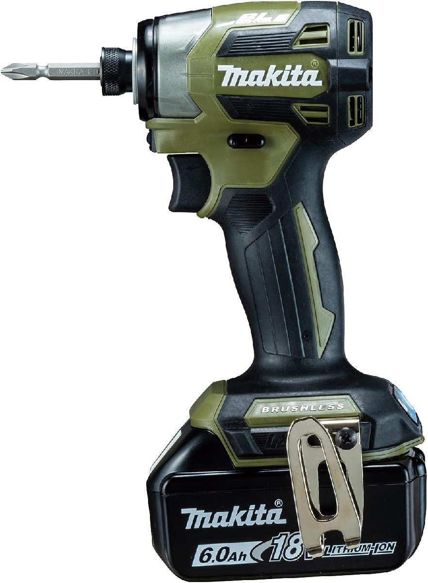 29◇【未開封】makita/マキタ 充電式インパクトドライバ TD173DRGXO オリーブ バッテリー2個・充電器付き◇145N3/23b*