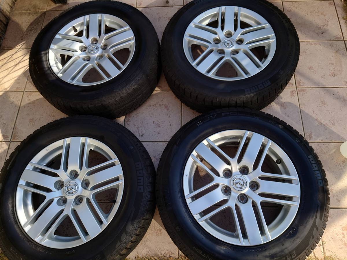 マツダ MPV LY3P 16インチ純正ホイールスタッドレス4本セットの入札