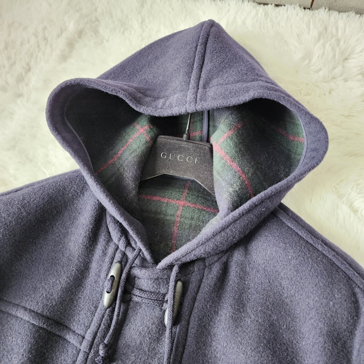 希少 美品 Lサイズ Papas【小粋なオシャレ】パパス フード付 ダッフル