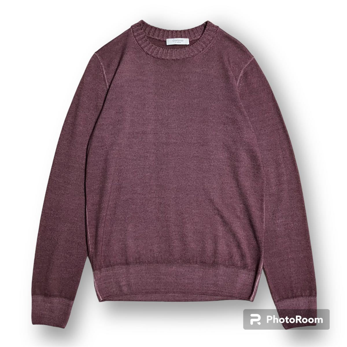 良品＊【Costanza】クルーネックウールニット イタリア製 