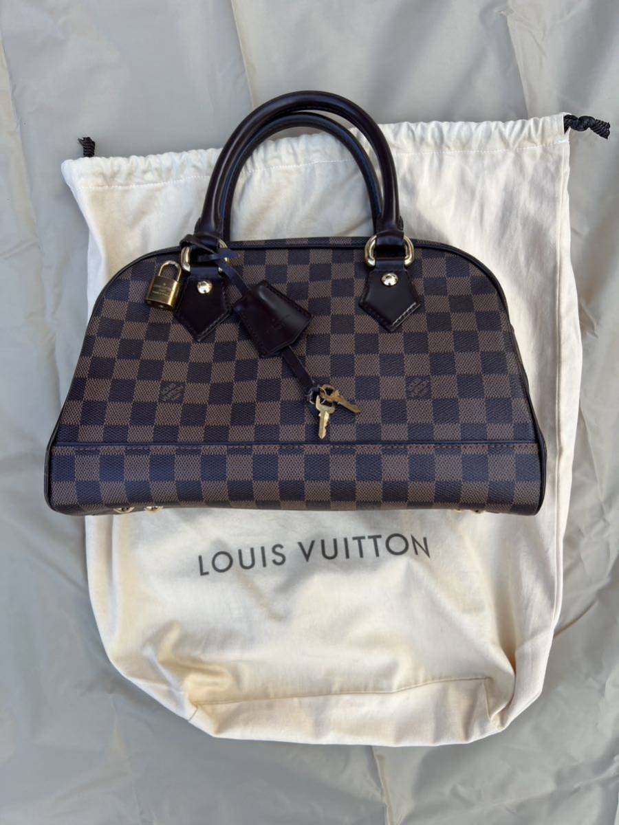 ルイヴィトン LOUIS VUITTON ダミエ ドゥオモ ハンドバッグ 中古品 美品 