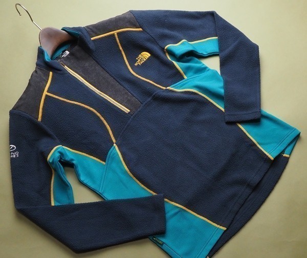新品正規 ノースフェイス DYNOシリーズ ポラテック社 フリース CLIFF L/S ジャケット メンズSネイビー(DNA) 直営店購入 ラスト