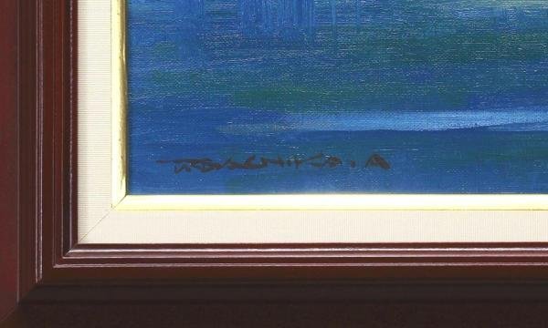 真作】【WISH】赤羽忠親「上高地(穂高岳)」油彩 10号 一枚の絵取扱作品