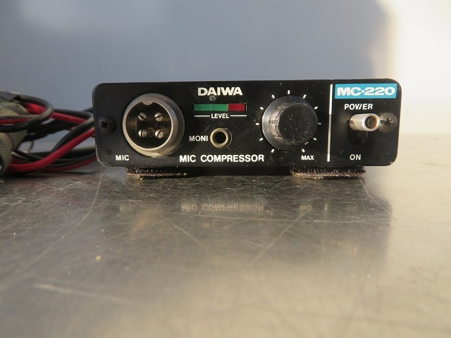 G ダイワ DAIWA MC-220 MIC COMPRESSOR 4ピン マイクコンプレッサー の