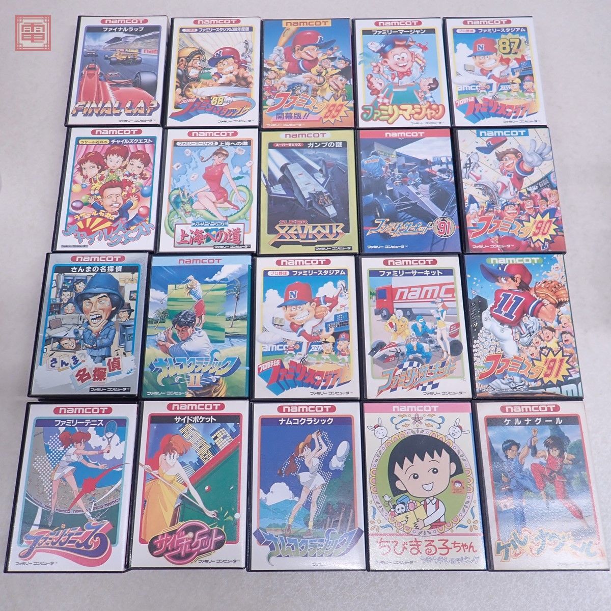 新品，大人気 FC ファミコン ケルナグール/サイドポケット/ファイナルラップ 等 ナムコ関連ソフト まとめて20本セット namcot 箱説付 動作未確認 20(アクション)｜売買されたオークション情報、yahooの商品情 タイトル